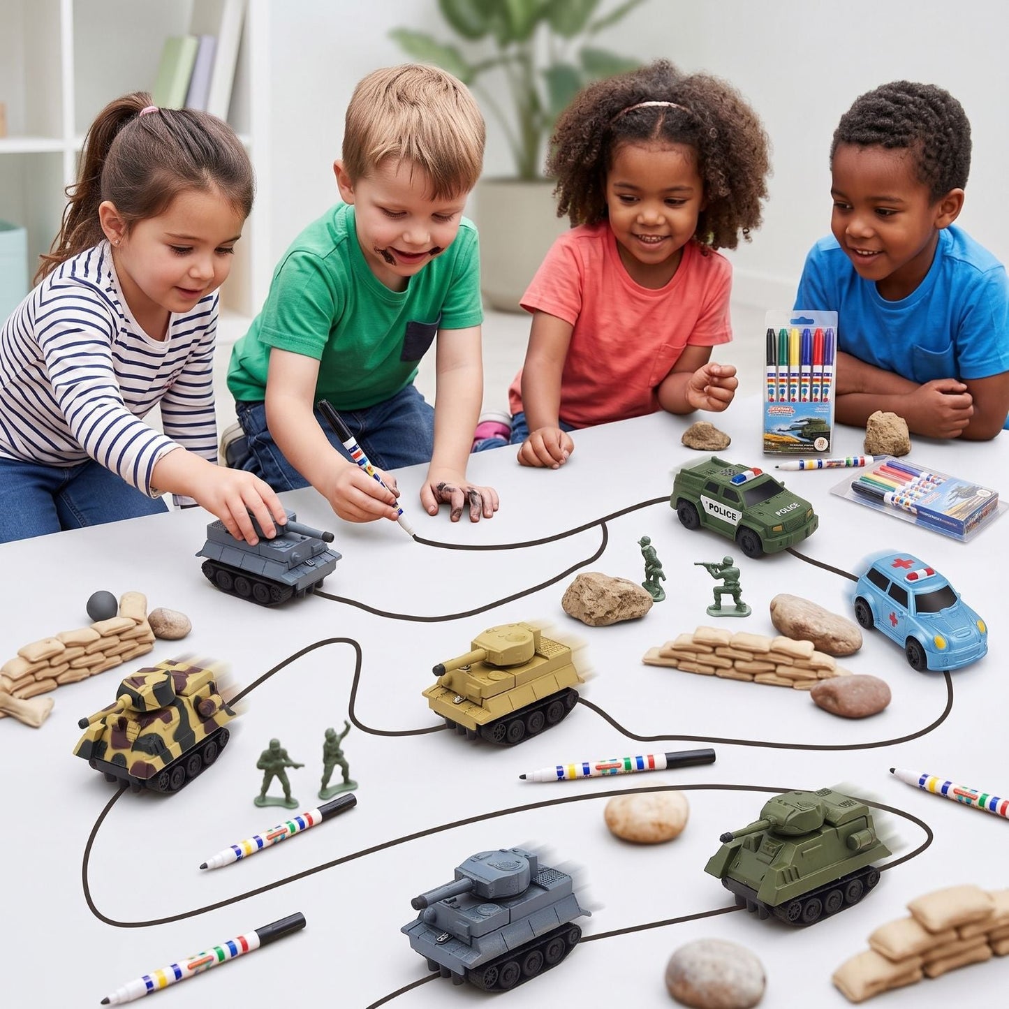 Line Following Drawing Toy Car | Zyphhra