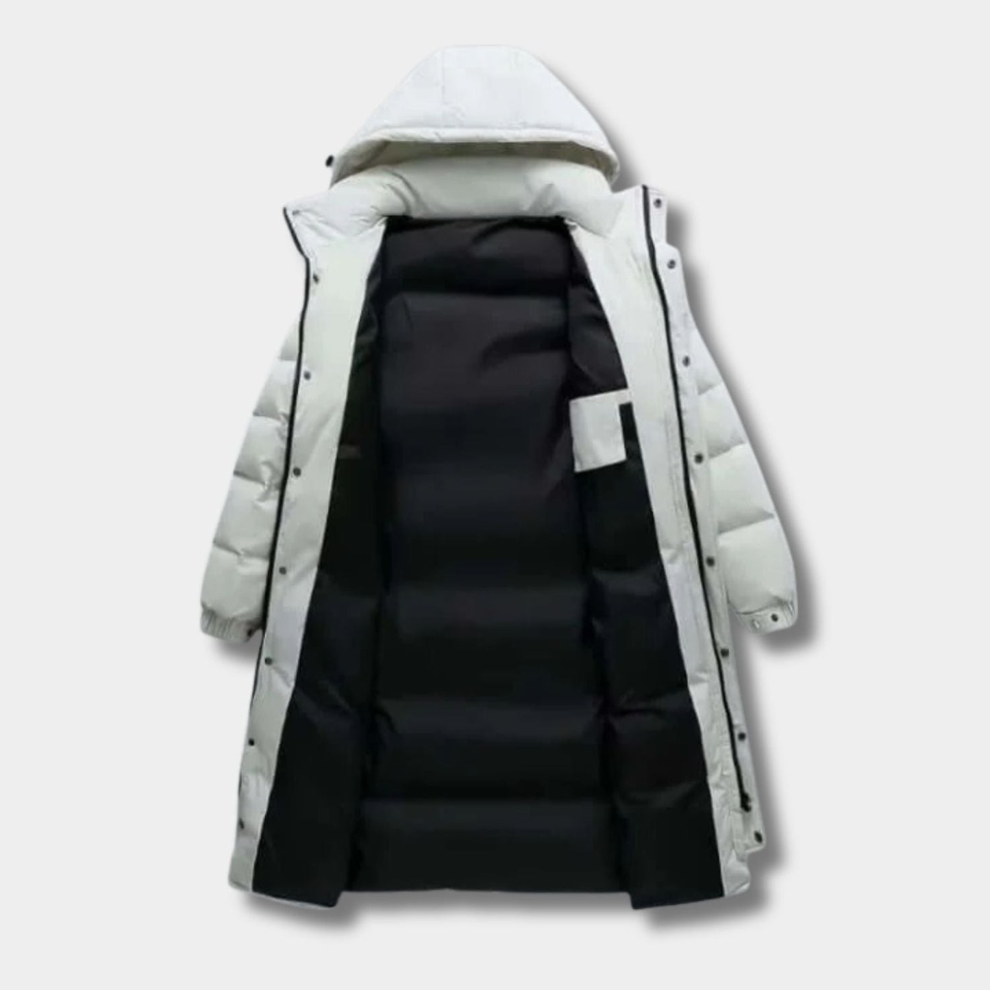Longline Hooded Padded Ski Coat | Zyphhra