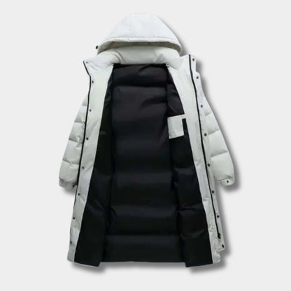 Longline Hooded Padded Ski Coat | Zyphhra