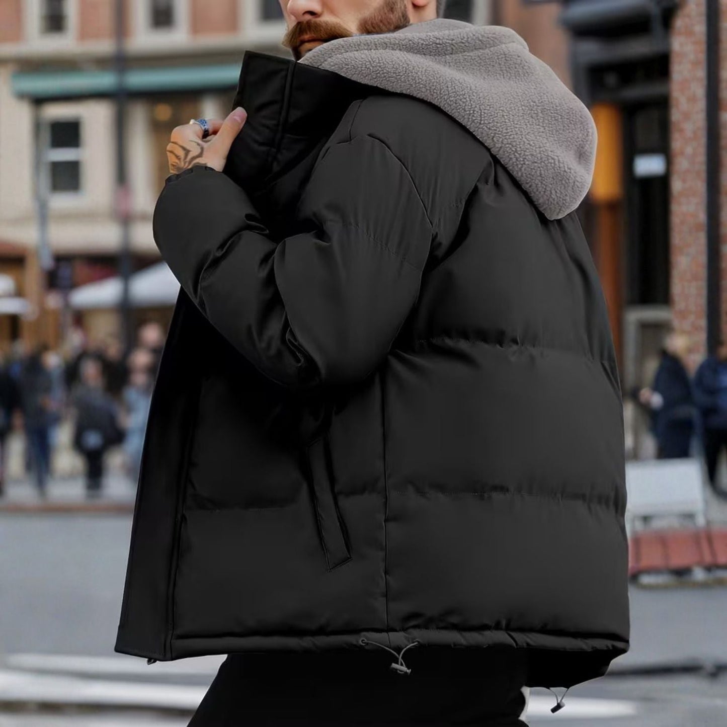 Fleece Hood Winter Jacket | Zyphhra