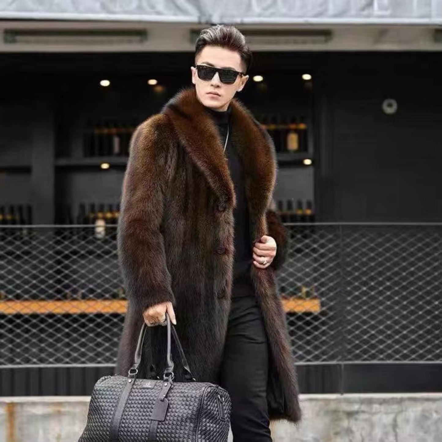 Button Front Plush Fur Coat | Zyphhra
