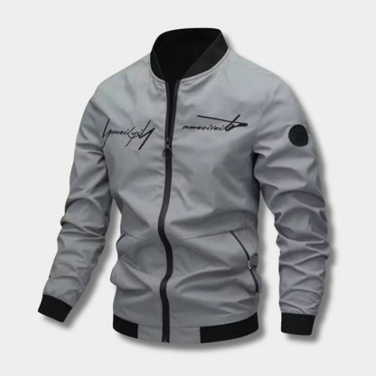 Embroidered Casual Bomber Jacket | Zyphhra