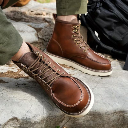 Classic Moc Toe Work Boots | Zyphhra