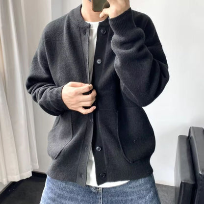 Round Neck Knit Cardigan | Zyphhra