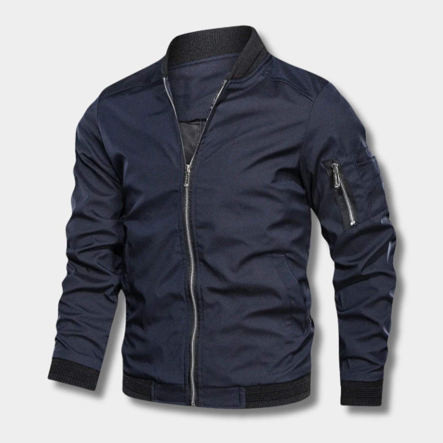 Minimal Utility Bomber Jacket | Zyphhra