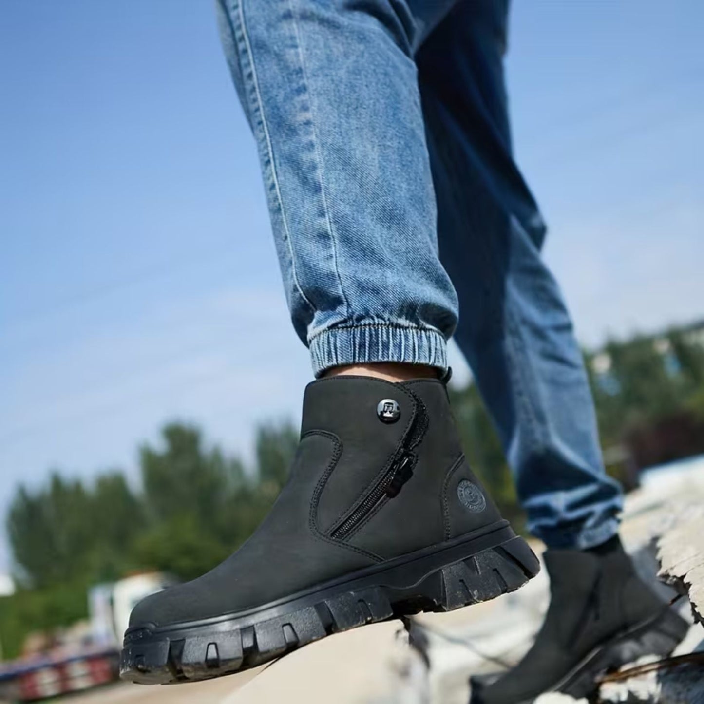 Slip-On Safety Work Boots | Zyphhra