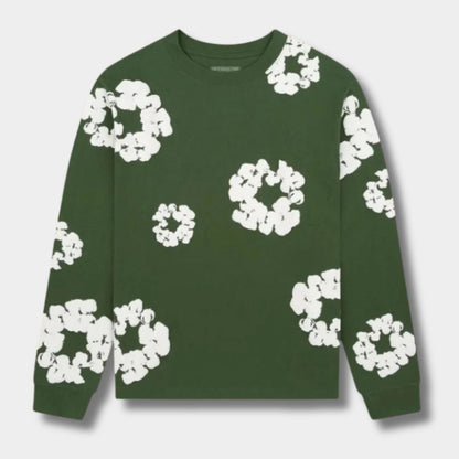 Floral Print Crew Neck Jumper | Zyphhra