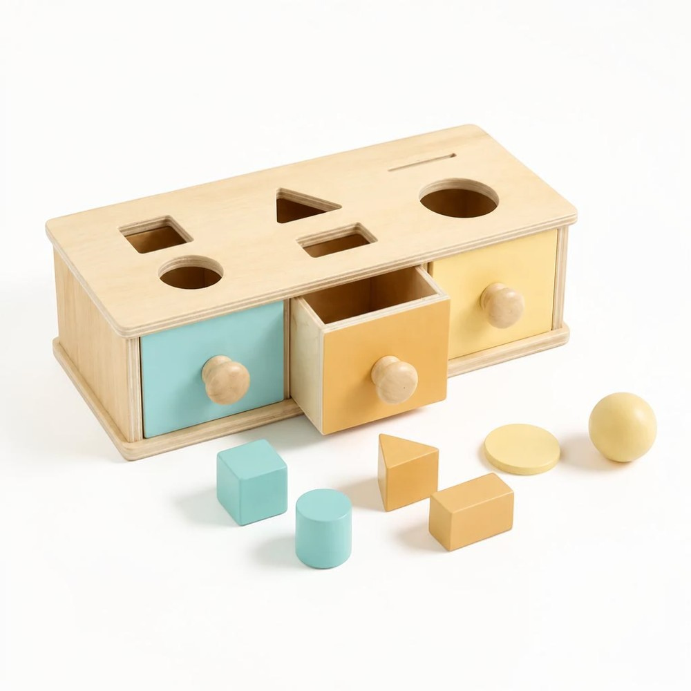 Wooden Drop & Retrieve Activity Box | Zyphhra