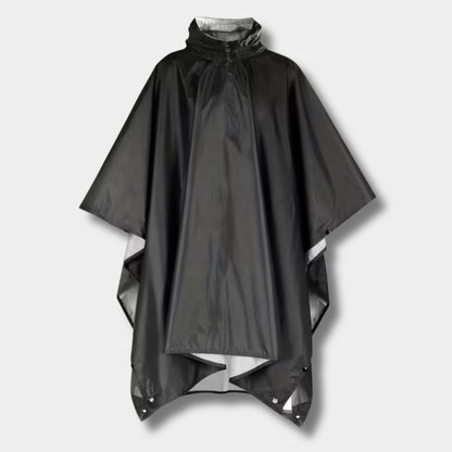 Drawstring Hooded Poncho Rain Coat | Zyphhra