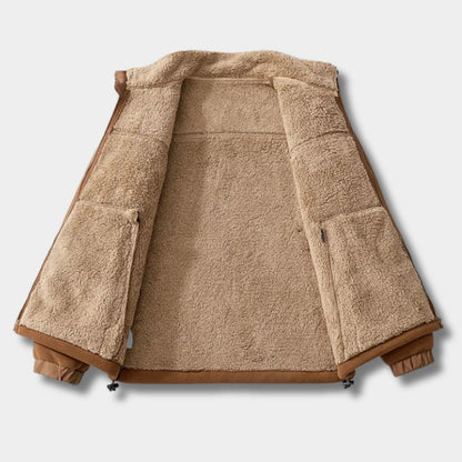 Sherpa Lined Winter Fleece Jacket | Zyphhra
