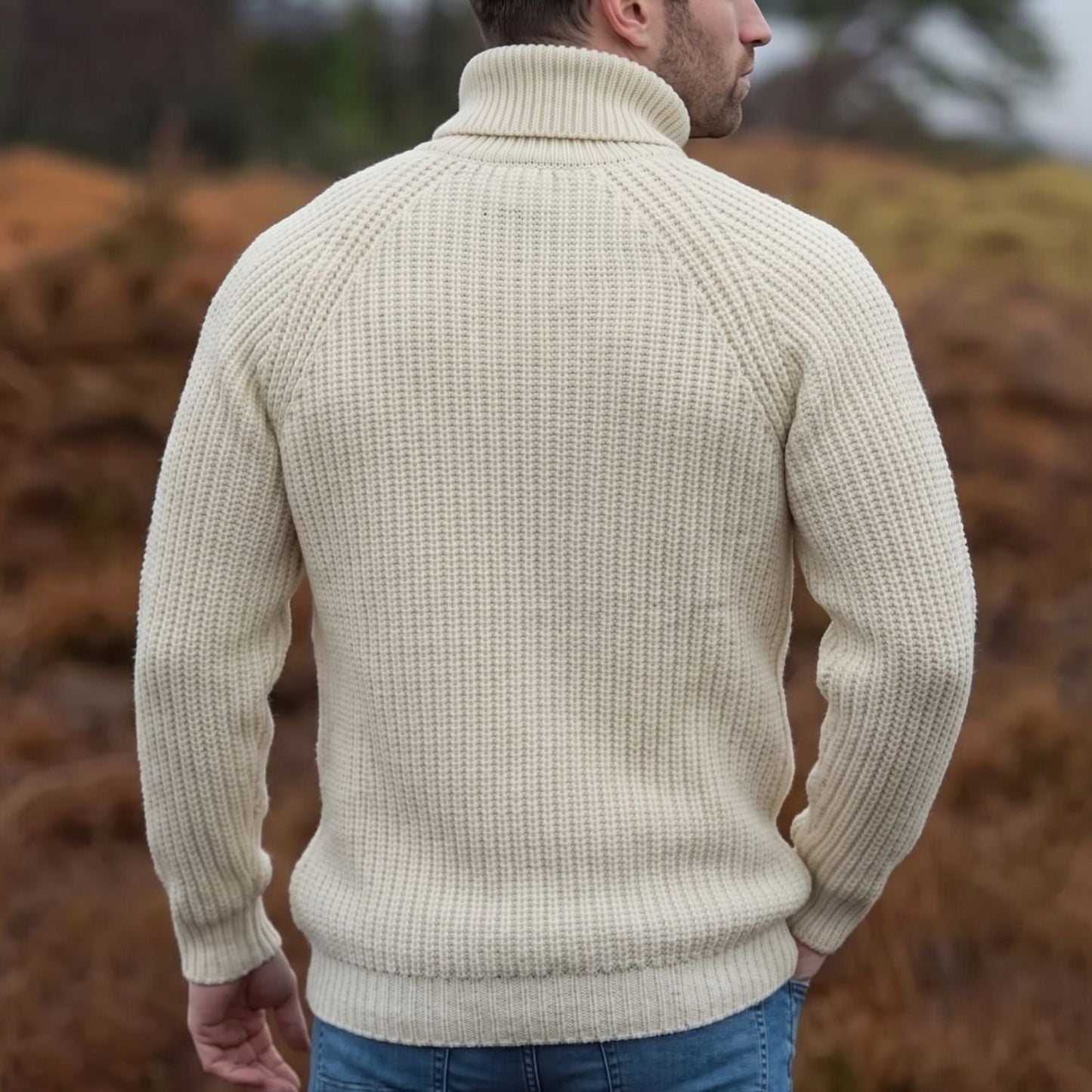 Warm Roll Neck Knit Jumper | Zyphhra