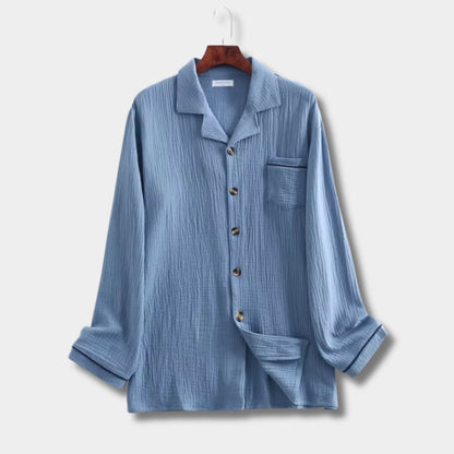 Button Front Lounge Pyjama Set | Zyphhra