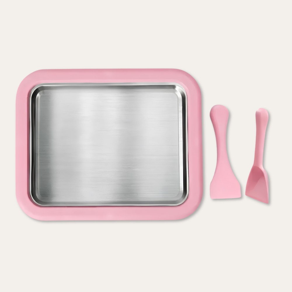 Compact Stainless Steel Ice Cream Roll Plate | Zyphhra