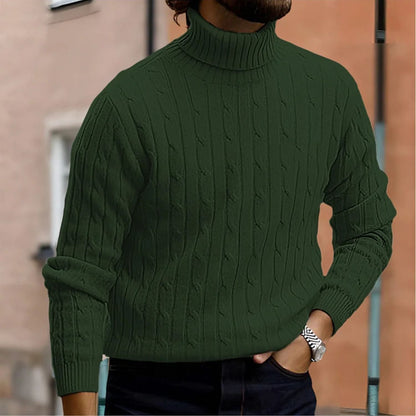 Cable Roll Neck Knit Jumper | Zyphhra