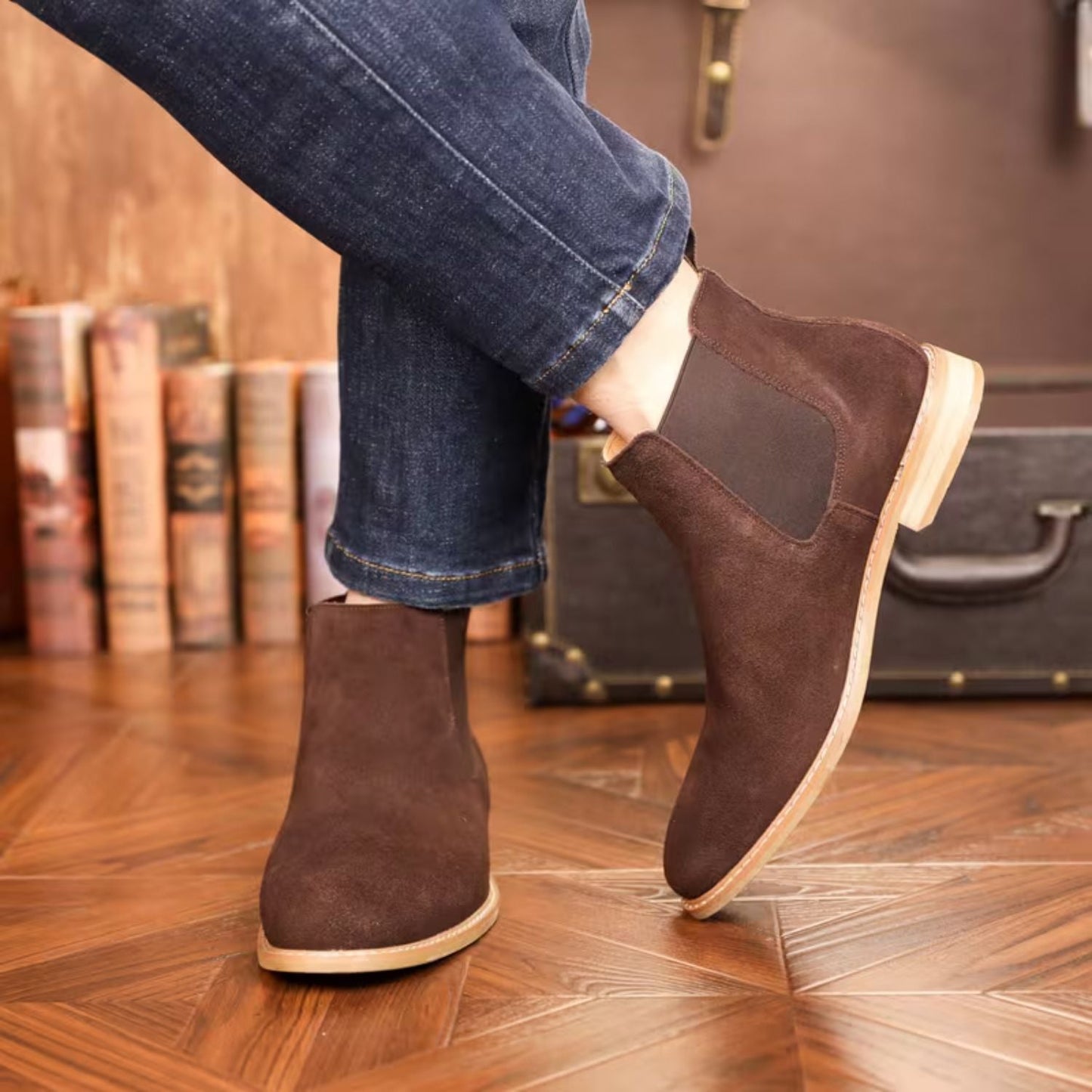 Classic Suede Chelsea Boots | Zyphhra