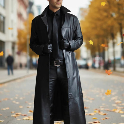Long Leather Jacket | Zyphhra
