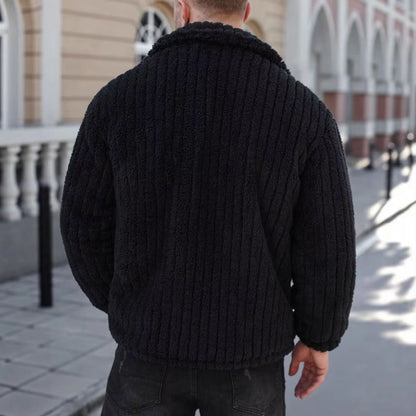 Lapel Button Fleece Jacket | Zyphhra