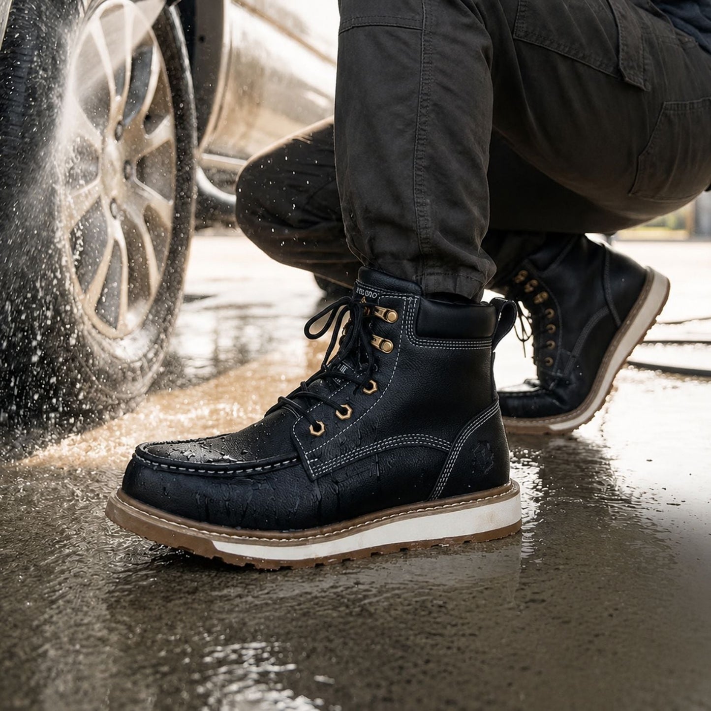 Protective Leather Work Boots | Zyphhra