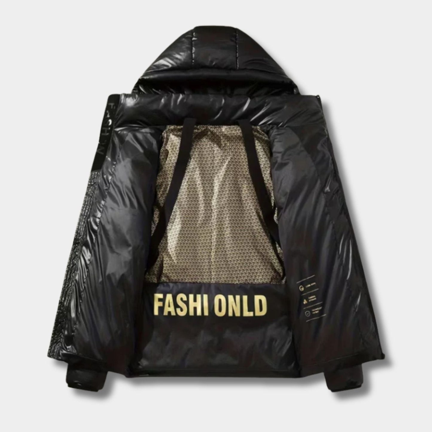Glossy Hooded Puffer Jacket | Zyphhra