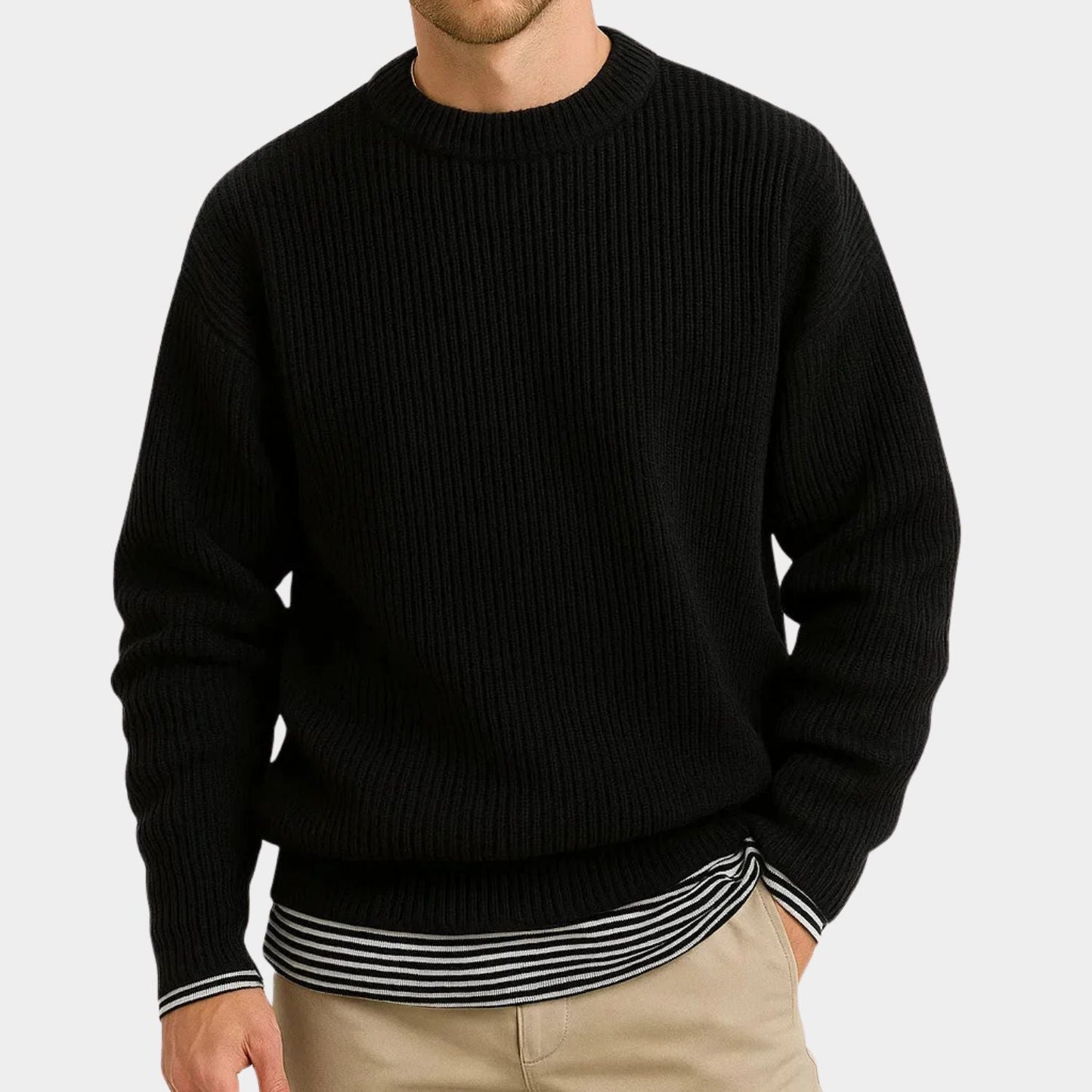 Oversized Ribbed Knit Jumper | Zyphhra