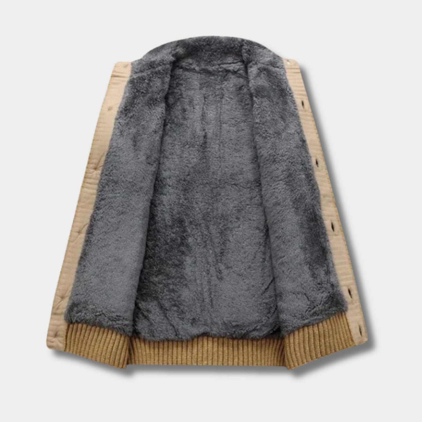 Sherpa Cable Knit Cardigan | Zyphhra