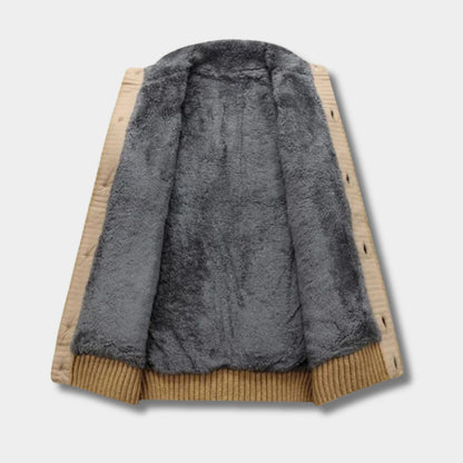 Sherpa Cable Knit Cardigan | Zyphhra