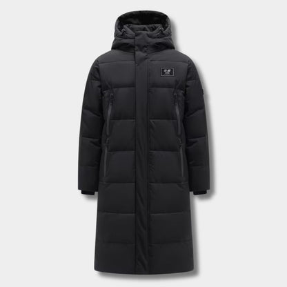 Long Hooded Puffer Ski Coat | Zyphhra