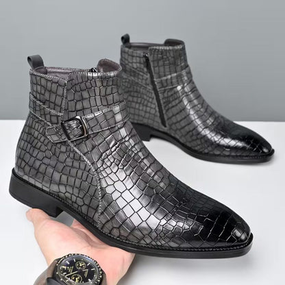Croc Buckle Dress Boots | Zyphhra