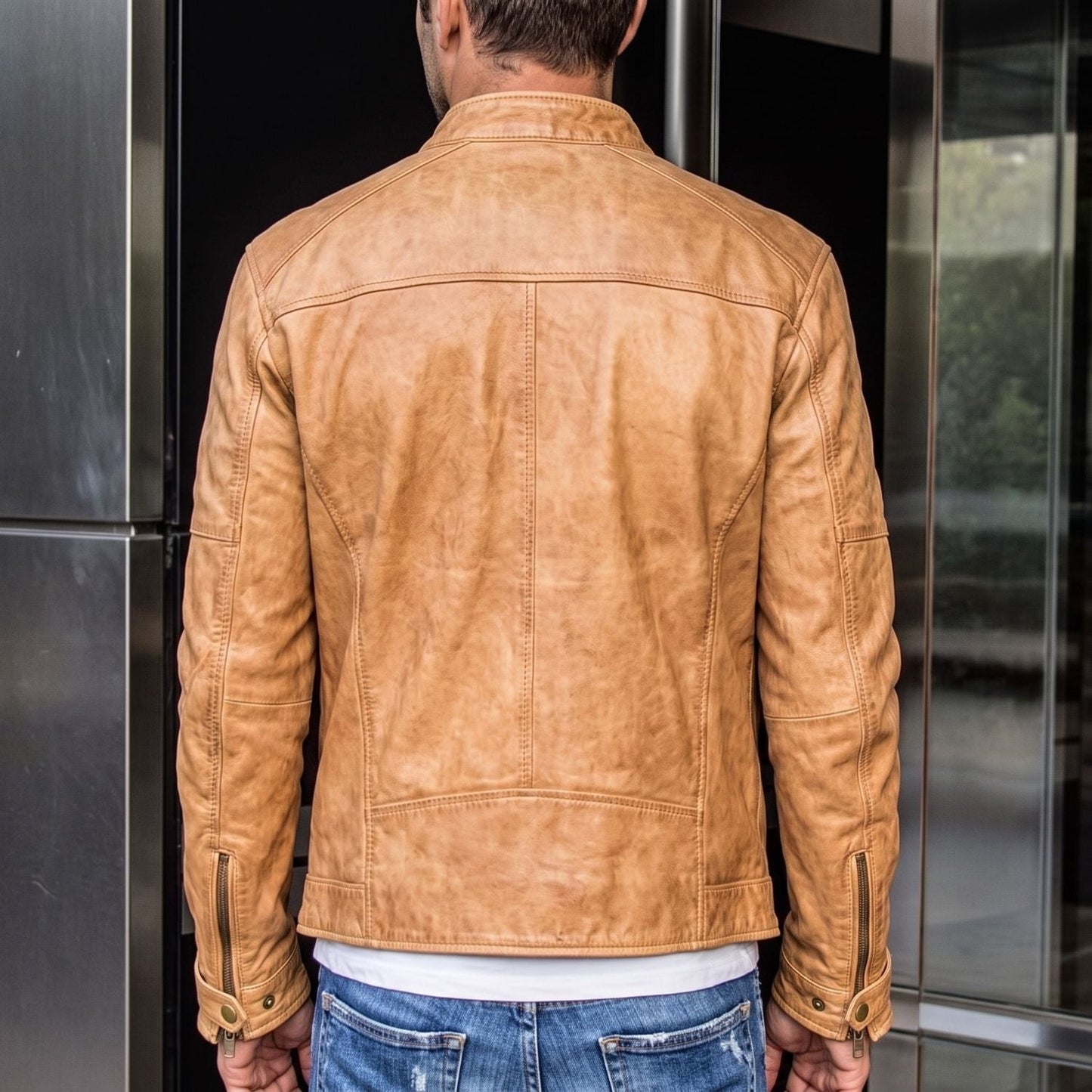 Classic Moto Leather Jacket | Zyphhra