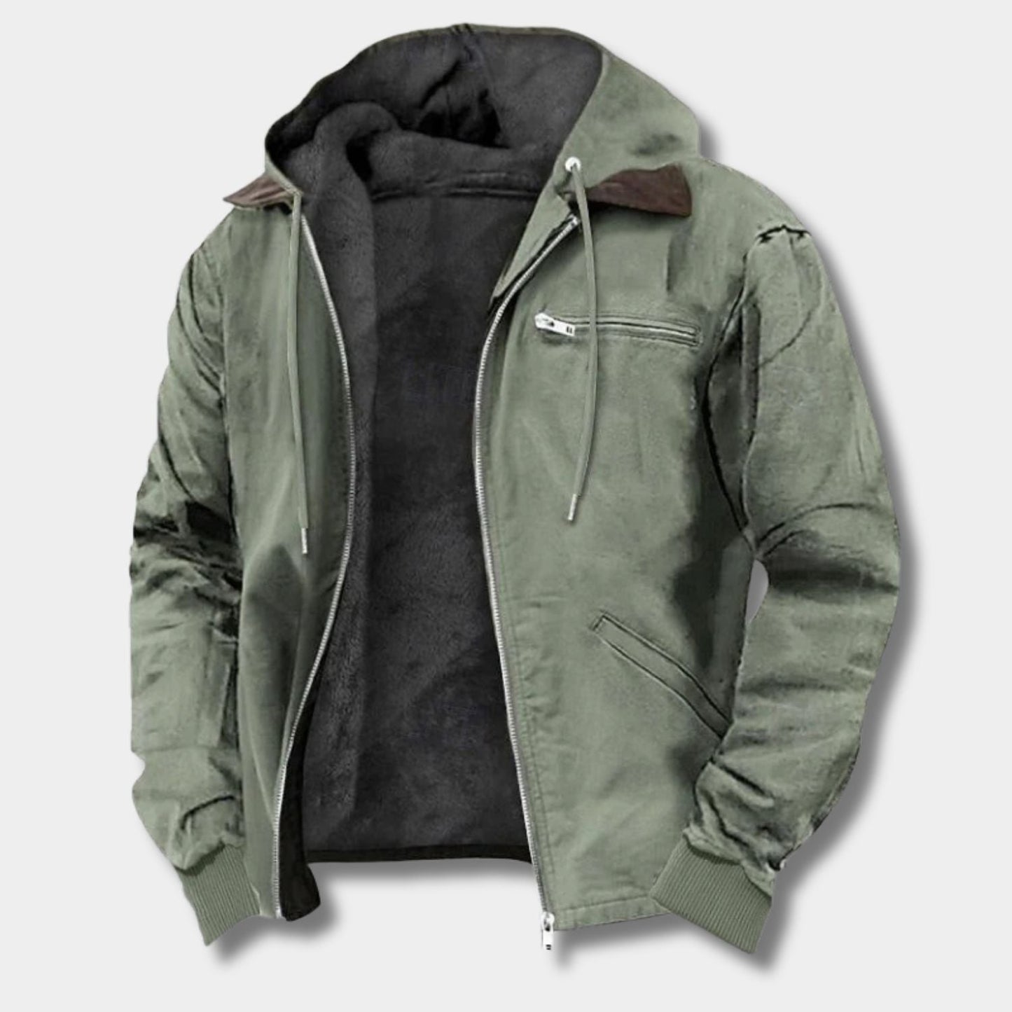 Hooded Sherpa Fleece Jacket | Zyphhra