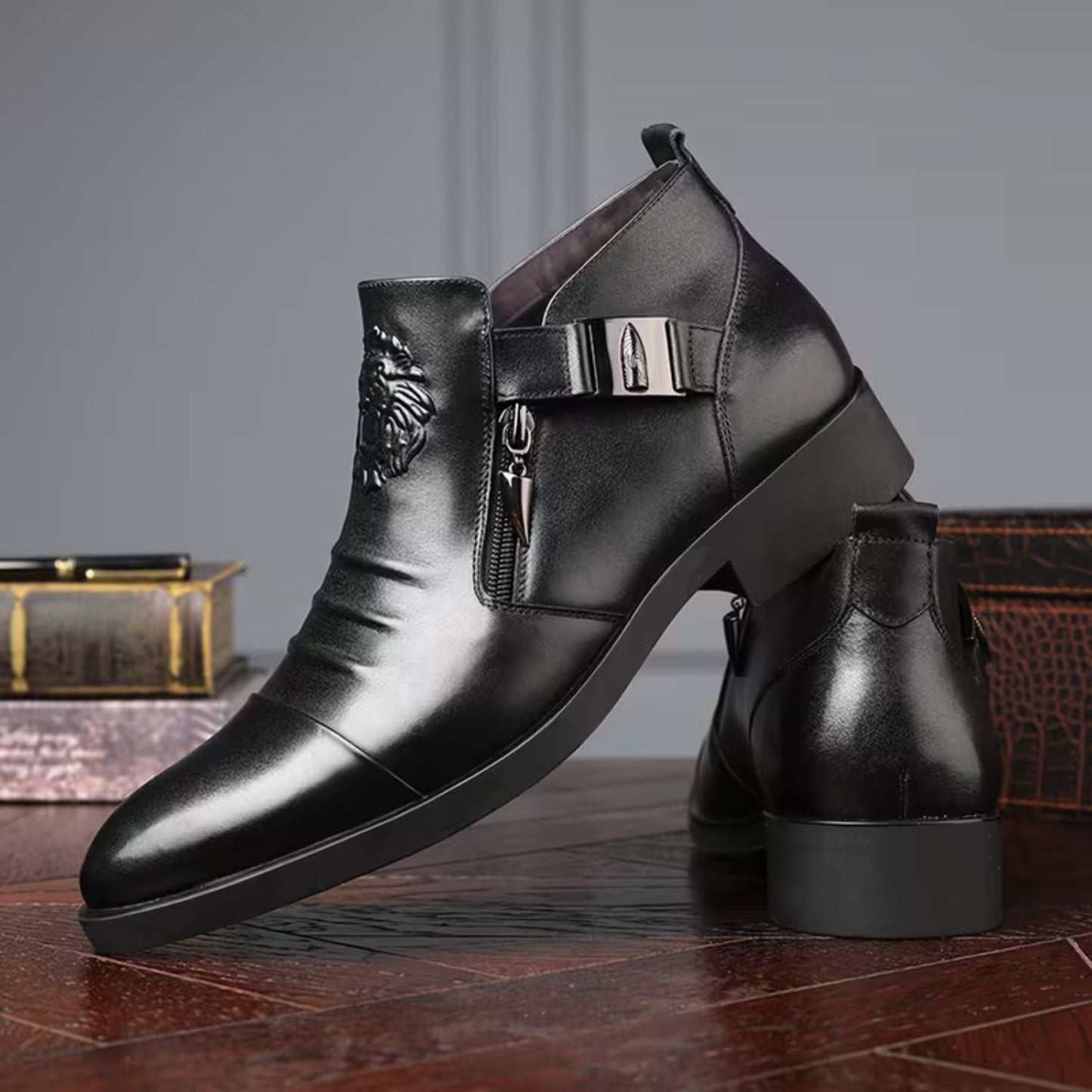 Embossed Chelsea Dress Boots | Zyphhra
