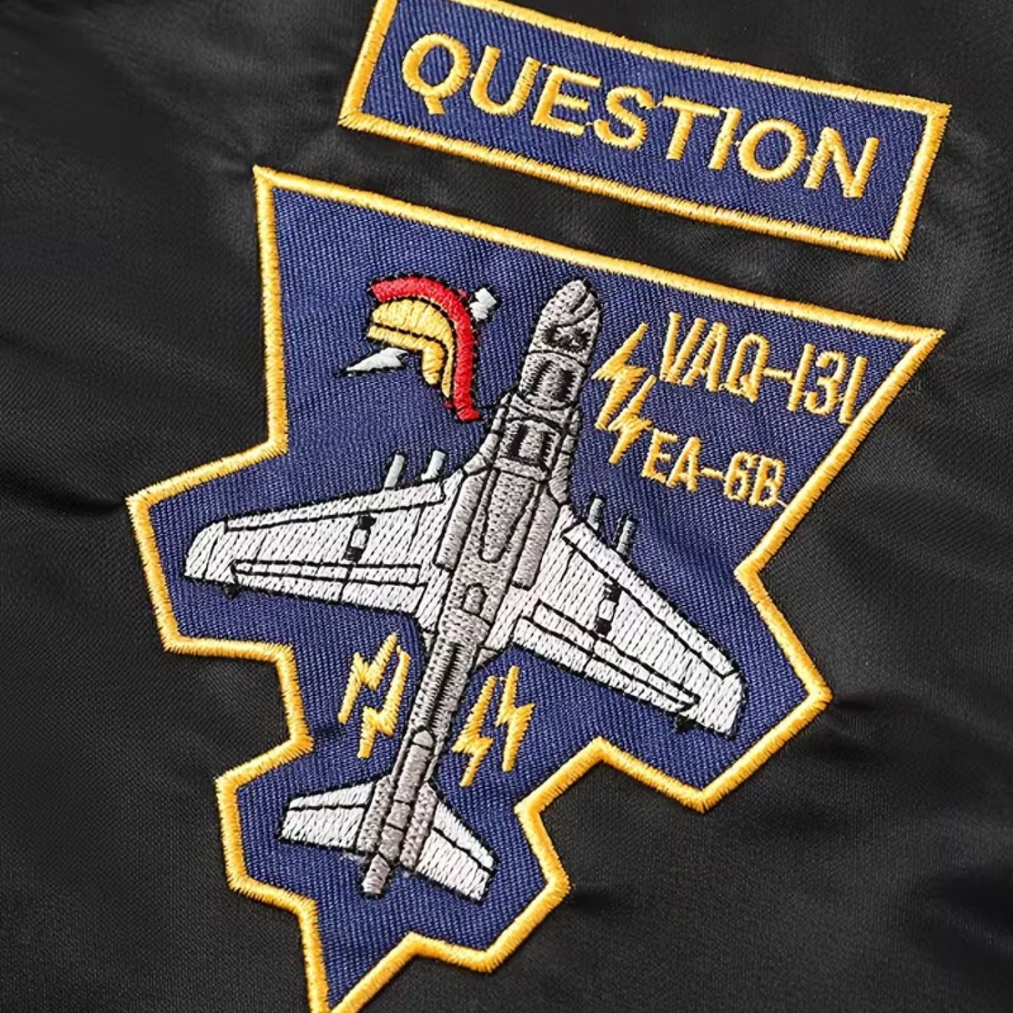 Embroidered Flight Aviator Jacket | Zyphhra