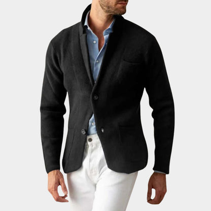 Tailored Collar Knit Cardigan | Zyphhra