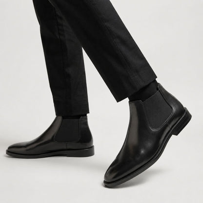 Refined Leather Chelsea Boots | Zyphhra