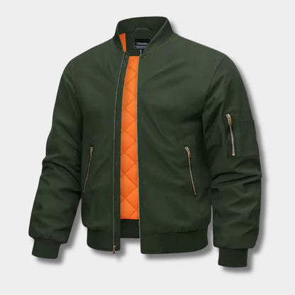 Metallic Zip Bomber Jacket | Zyphhra