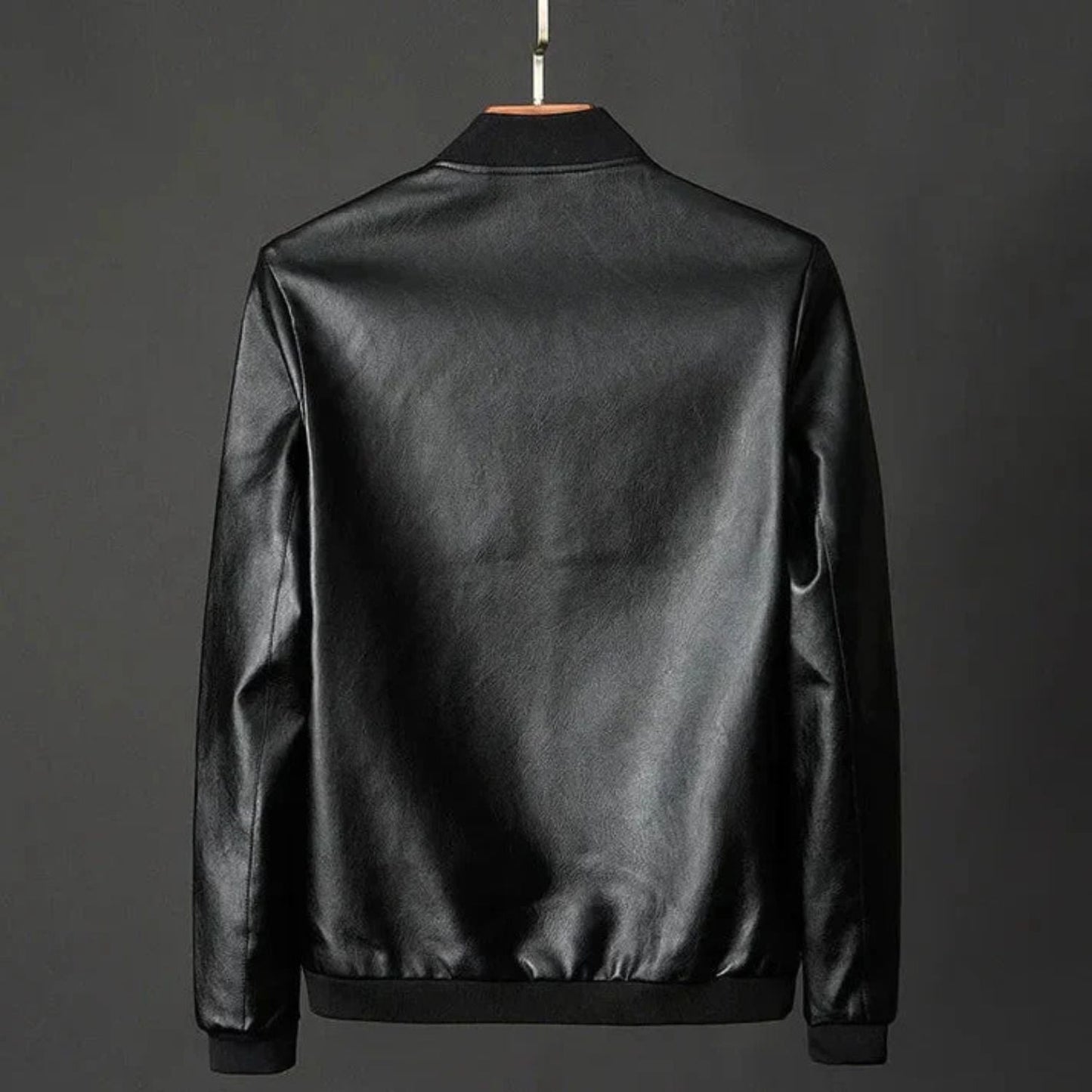 Classic Zip Leather Jacket | Zyphhra