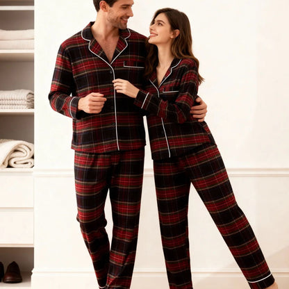 Classic Checked Lounge Pyjama Set | Zyphhra
