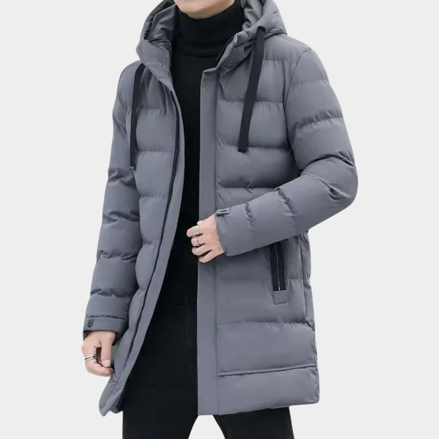 Insulated Hooded Longline Ski Coat | Zyphhra