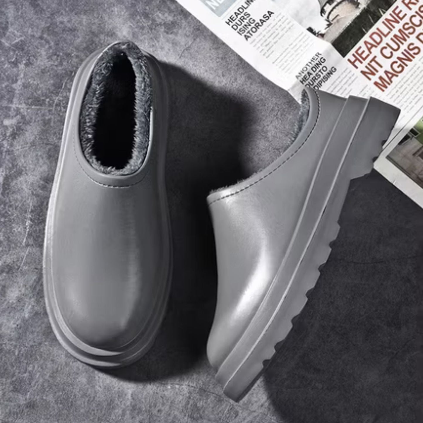 Waterproof Plush Slip-On Slippers | Zyphhra