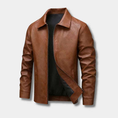 Classic Moto Leather Jacket | Zyphhra