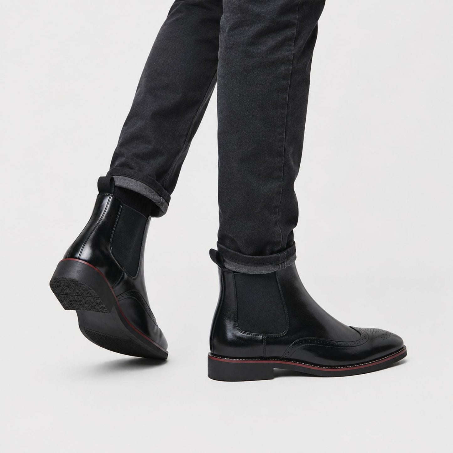 Wingtip Chelsea Dress Boots | Zyphhra