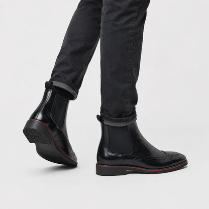 Wingtip Chelsea Dress Boots | Zyphhra