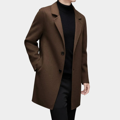 Modern Tailored Wool Over Coat | Zyphhra