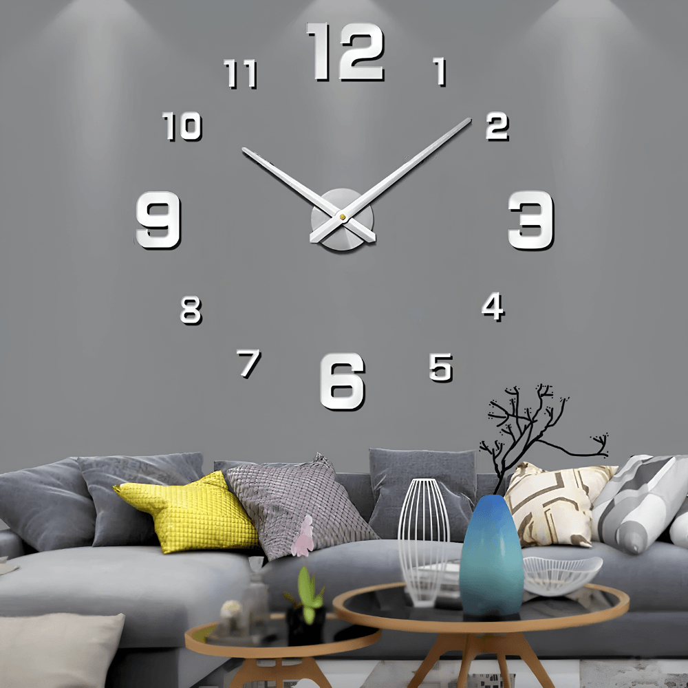 Minimalist Black Designer Wall Clock | Zyphhra