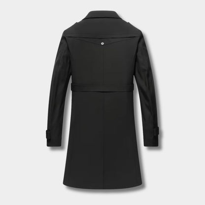 Double-Breasted Lapel Over Coat | Zyphhra