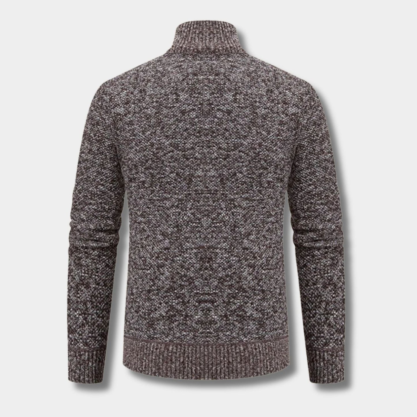 Zip-Up Mock Neck Cardigan | Zyphhra