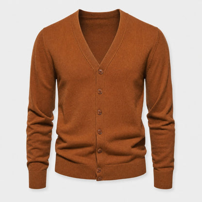 Classic V-Neck Knit Cardigan | Zyphhra