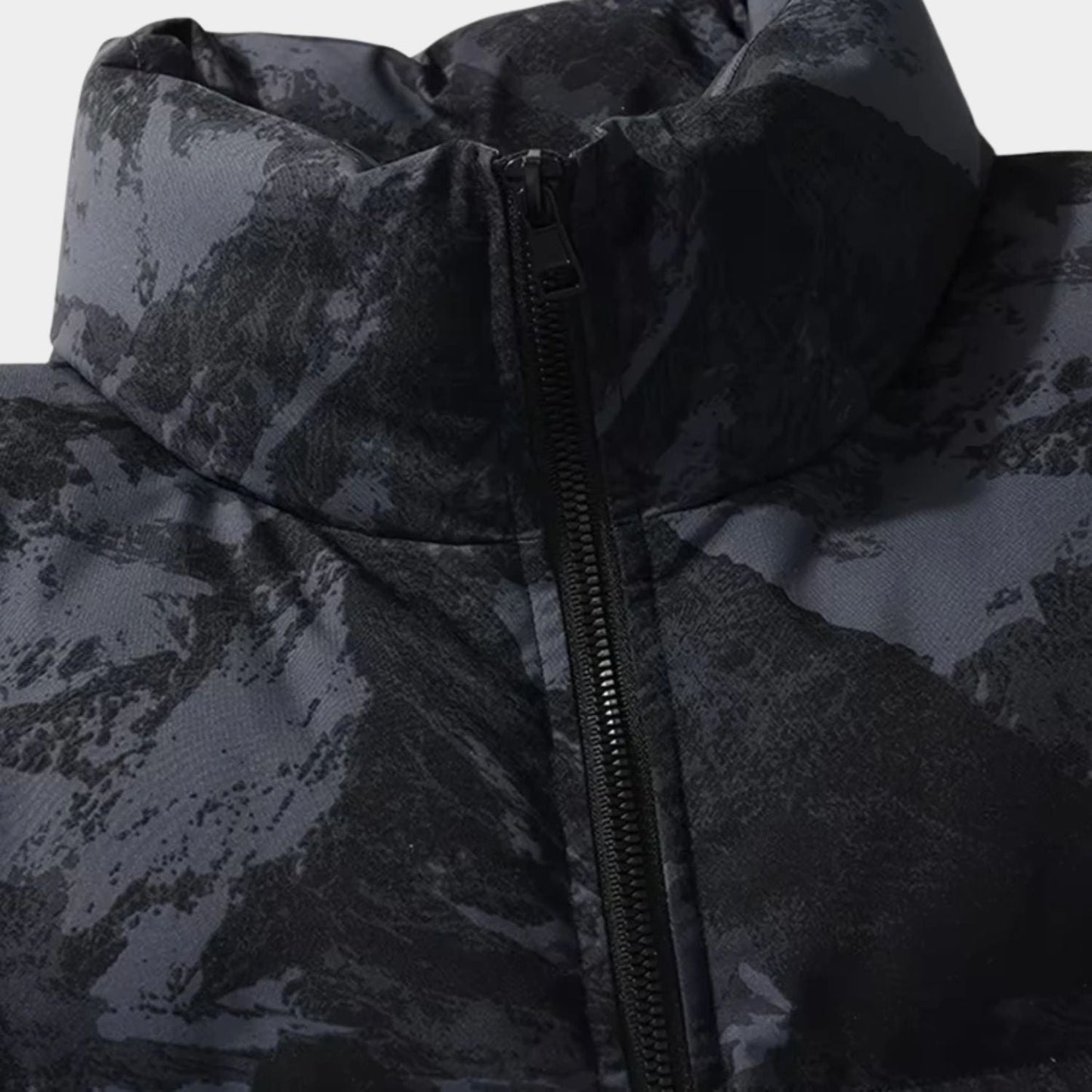 Mountain Print Puffer Jacket | Zyphhra