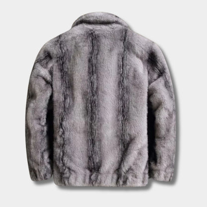 Classic Lapel Faux Fur Jacket | Zyphhra