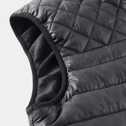 Quilted Stand Collar Puffer Gilet | Zyphhra
